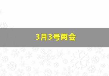 3月3号两会