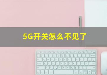 5G开关怎么不见了