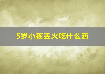 5岁小孩去火吃什么药