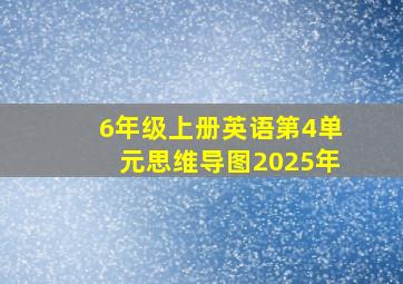 6年级上册英语第4单元思维导图2025年