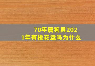 70年属狗男2021年有桃花运吗为什么