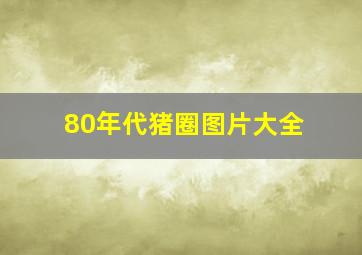 80年代猪圈图片大全