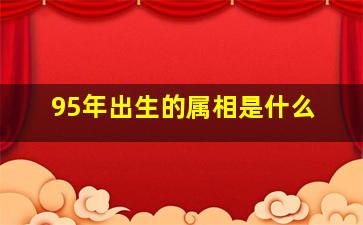 95年出生的属相是什么