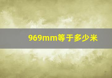 969mm等于多少米