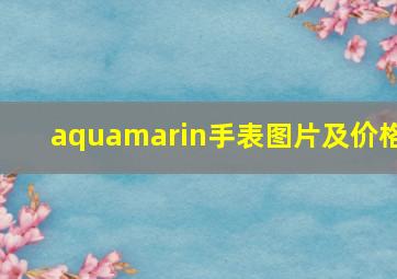 aquamarin手表图片及价格