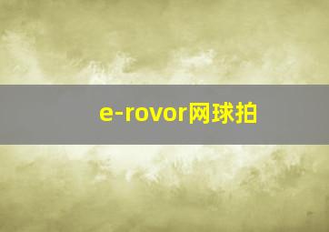 e-rovor网球拍