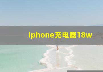 iphone充电器18w