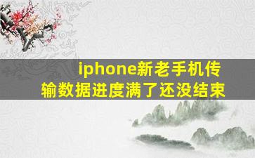 iphone新老手机传输数据进度满了还没结束