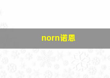 norn诺恩