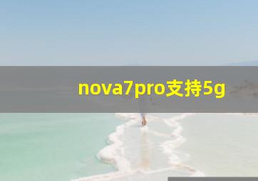 nova7pro支持5g