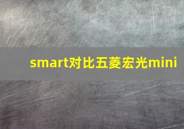 smart对比五菱宏光mini