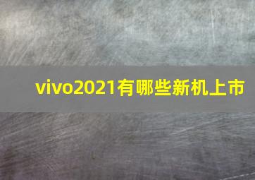 vivo2021有哪些新机上市