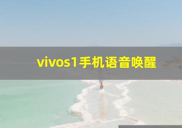 vivos1手机语音唤醒