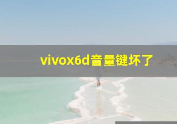 vivox6d音量键坏了