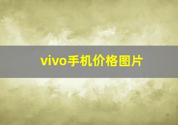 vivo手机价格图片