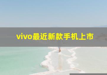 vivo最近新款手机上市