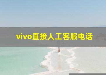 vivo直接人工客服电话