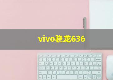 vivo骁龙636