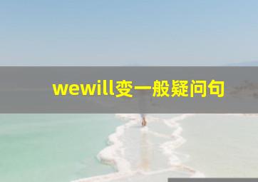 wewill变一般疑问句