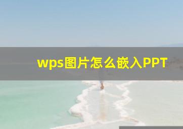 wps图片怎么嵌入PPT