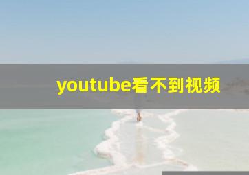 youtube看不到视频