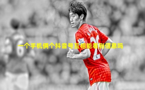 一个手机俩个抖音号互相能看到信息吗
