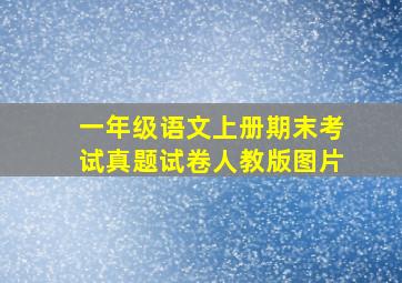 一年级语文上册期末考试真题试卷人教版图片