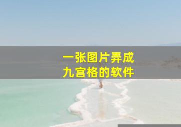 一张图片弄成九宫格的软件