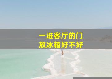 一进客厅的门放冰箱好不好