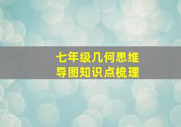 七年级几何思维导图知识点梳理