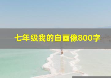 七年级我的自画像800字