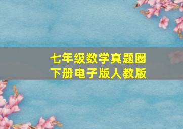 七年级数学真题圈下册电子版人教版