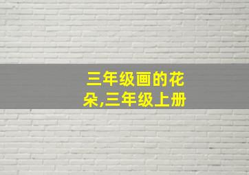 三年级画的花朵,三年级上册