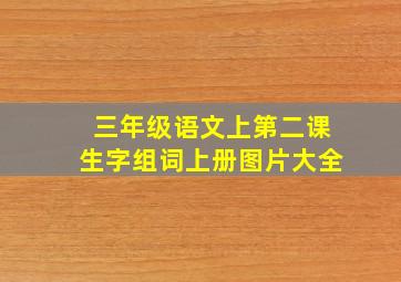 三年级语文上第二课生字组词上册图片大全