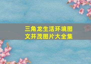 三角龙生活环境图文并茂图片大全集