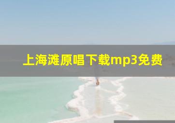 上海滩原唱下载mp3免费