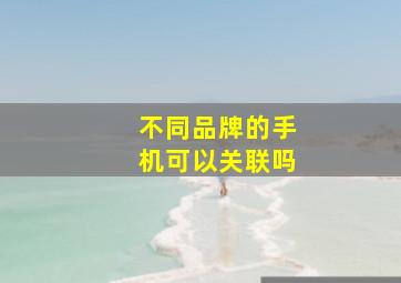 不同品牌的手机可以关联吗