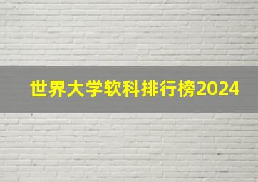 世界大学软科排行榜2024