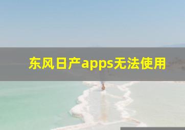 东风日产apps无法使用