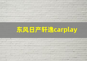 东风日产轩逸carplay