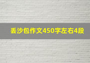 丢沙包作文450字左右4段