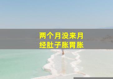 两个月没来月经肚子胀胃胀