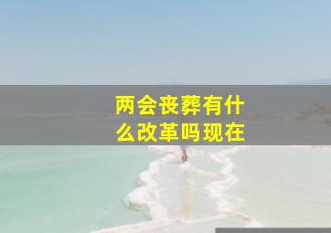 两会丧葬有什么改革吗现在