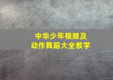 中华少年视频及动作舞蹈大全教学