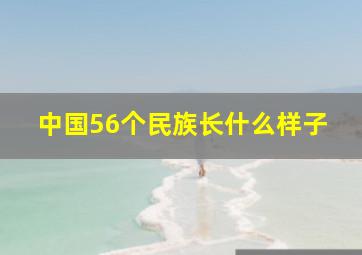 中国56个民族长什么样子