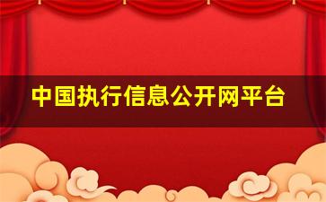 中国执行信息公开网平台