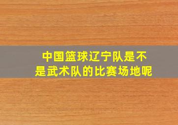 中国篮球辽宁队是不是武术队的比赛场地呢