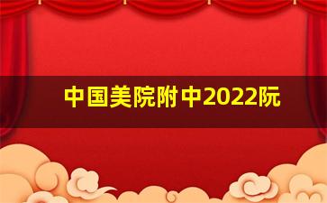 中国美院附中2022阮