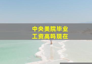 中央美院毕业工资高吗现在