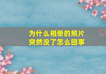 为什么相册的照片突然没了怎么回事